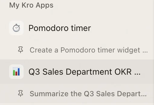My Kro Apps
