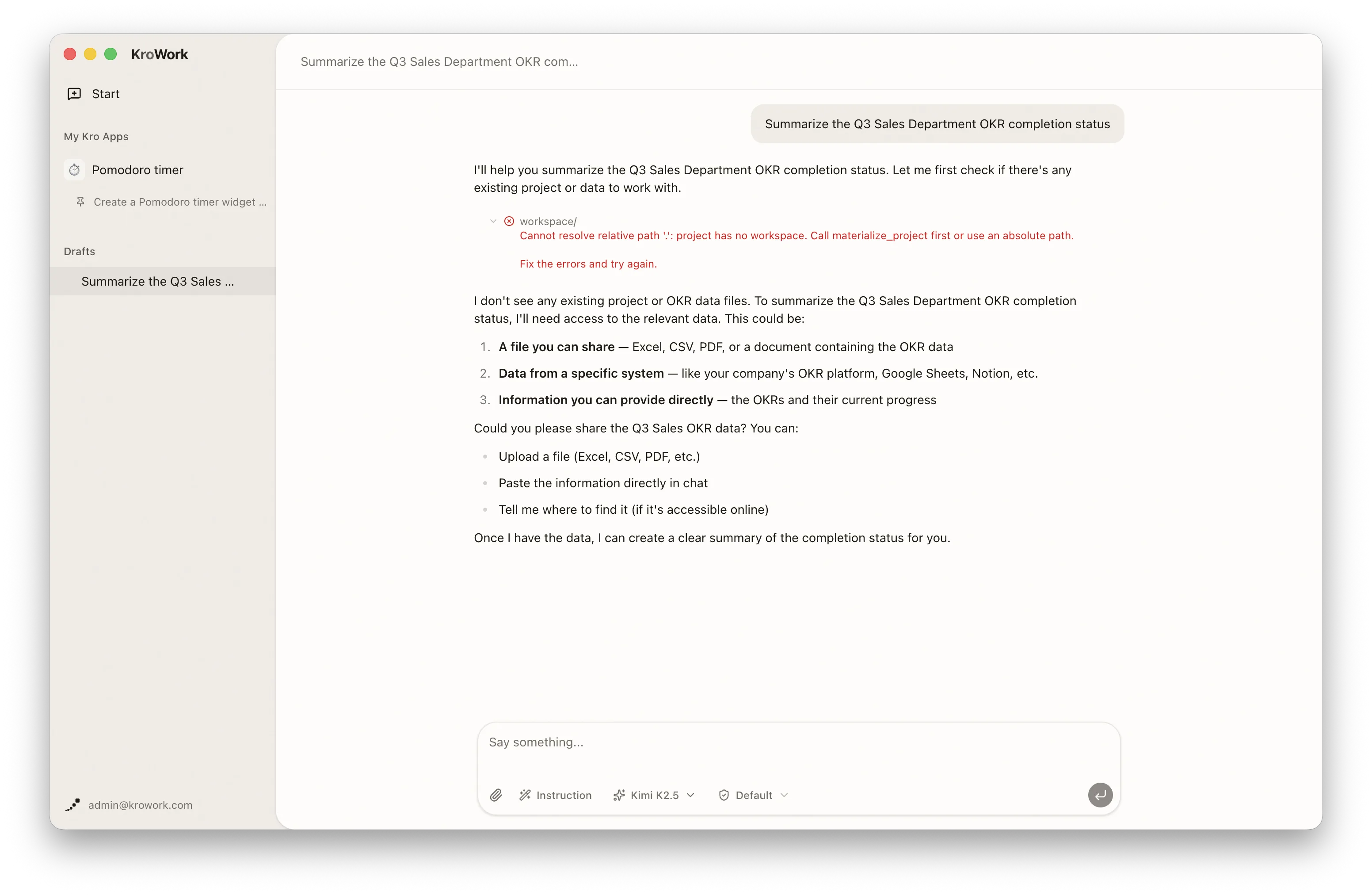 Submit tasks